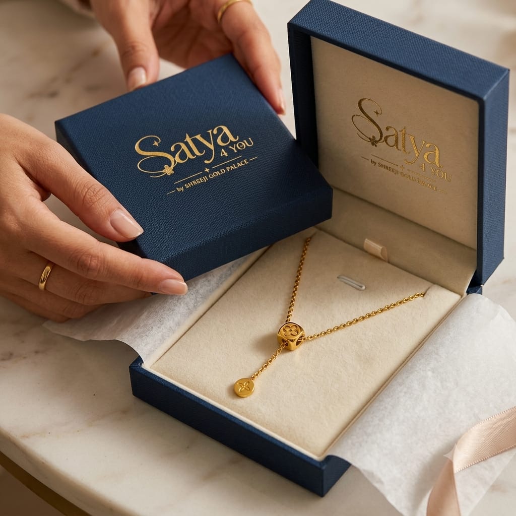 Elegant Gold Drop Pendant Necklace