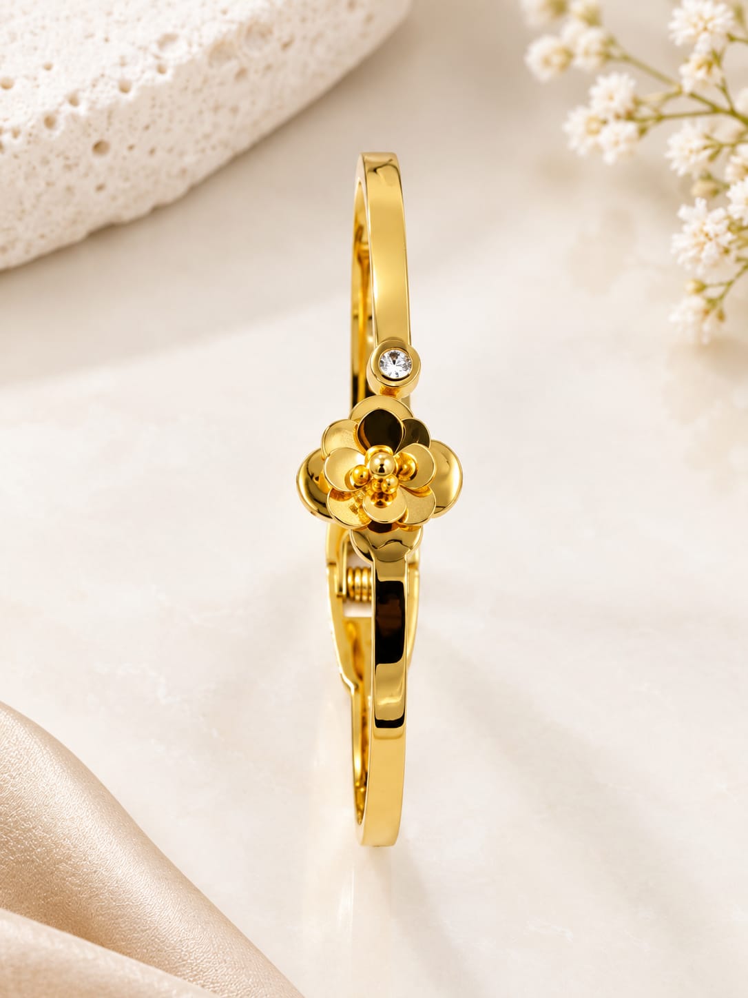 Gold Floral Bracelet