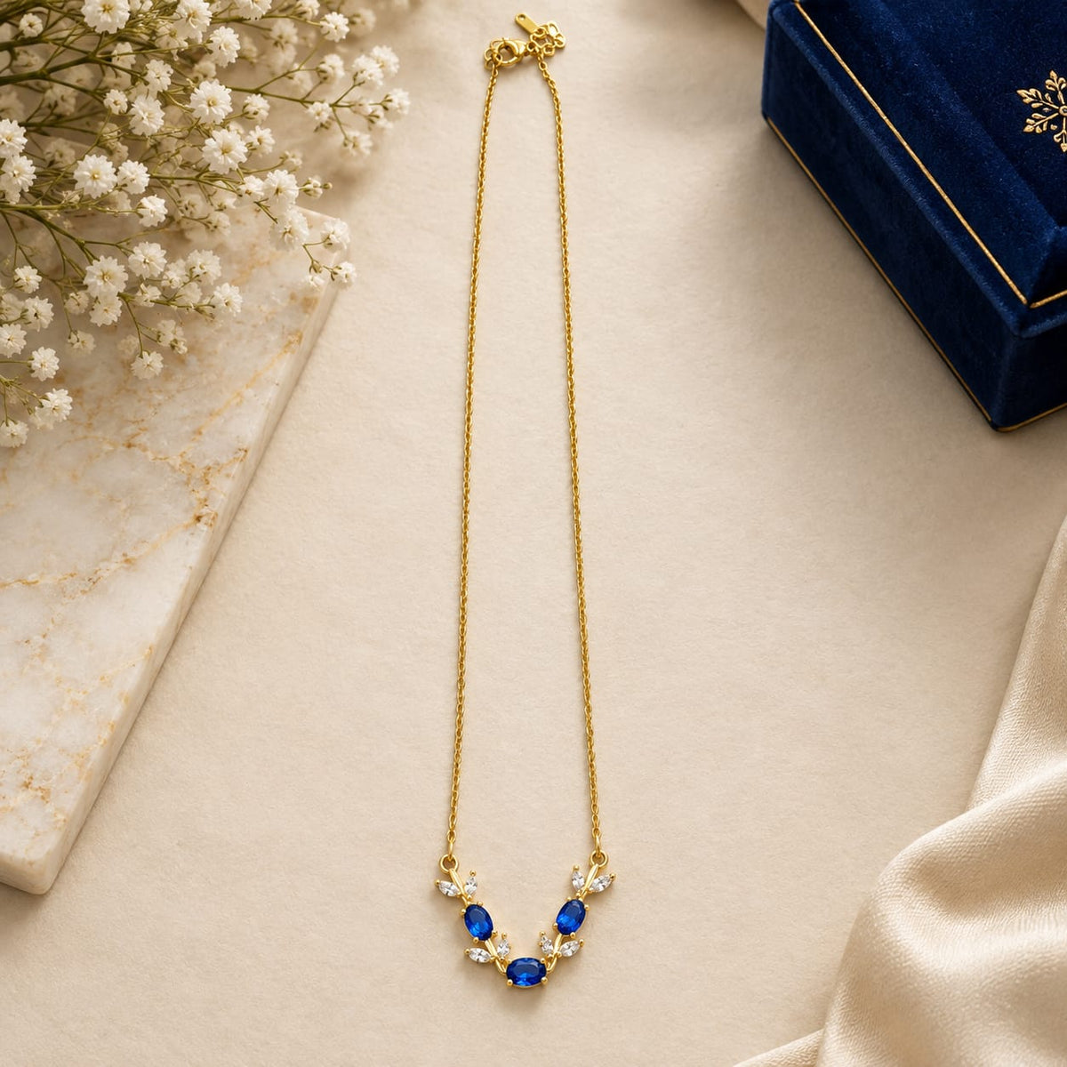 Blue Stone Necklace