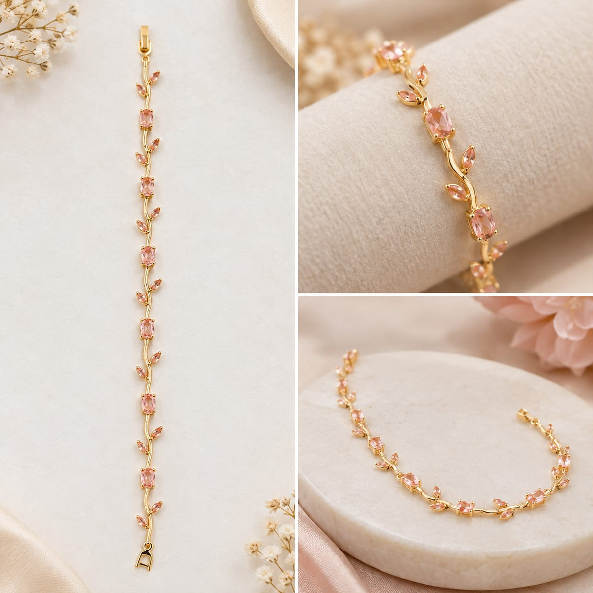 Pink Vine Bracelet