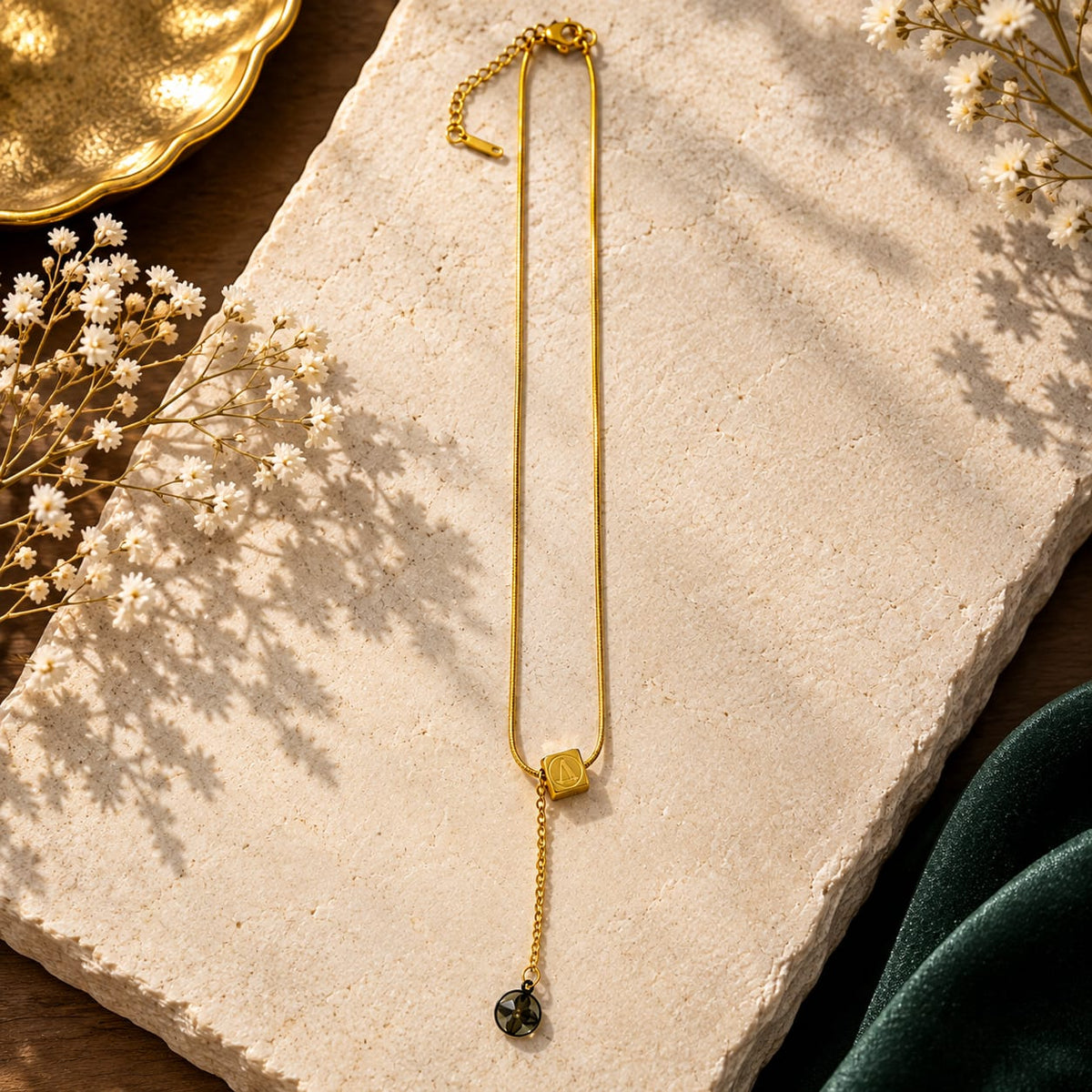 Black Pendant Necklace