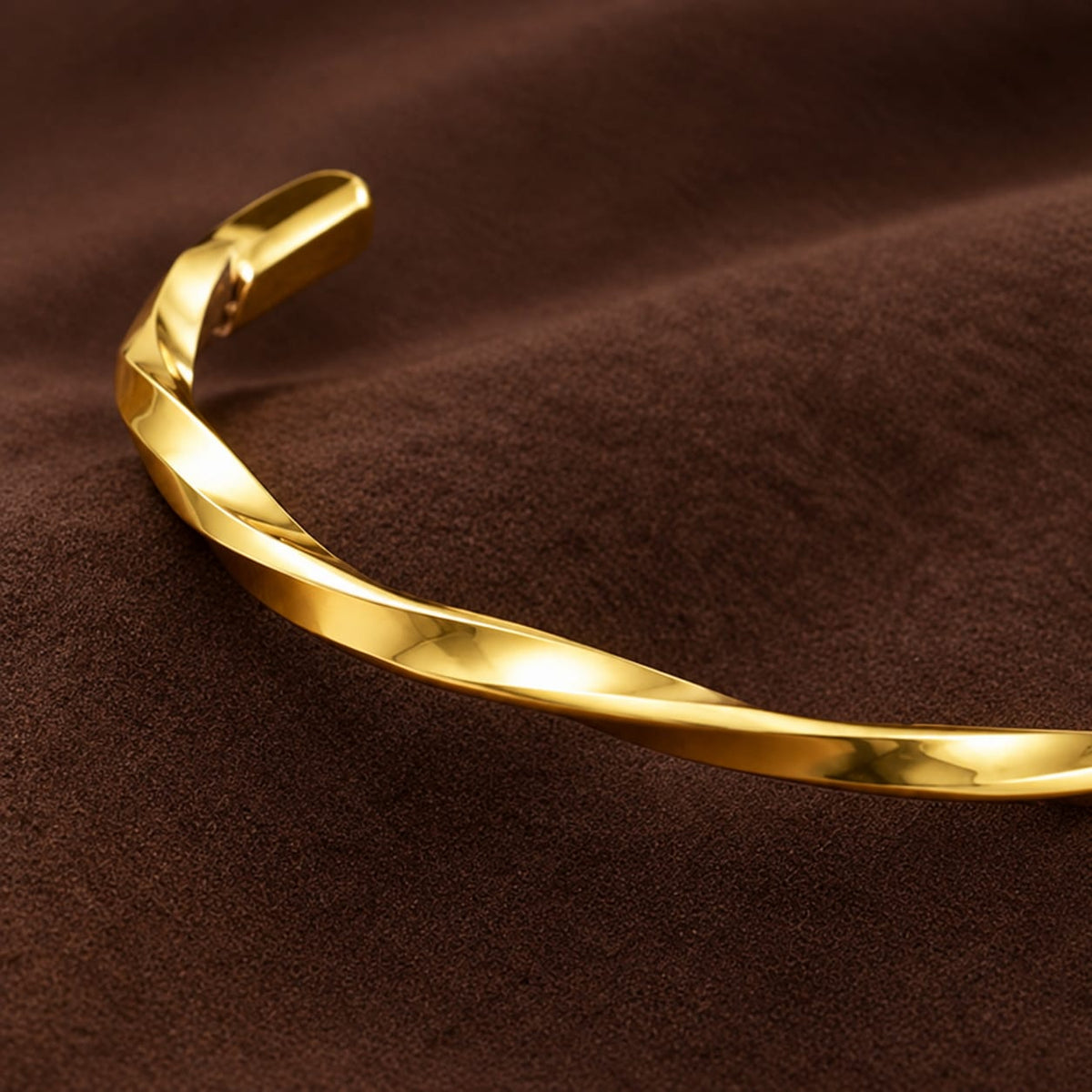 Gold Twist Bangle