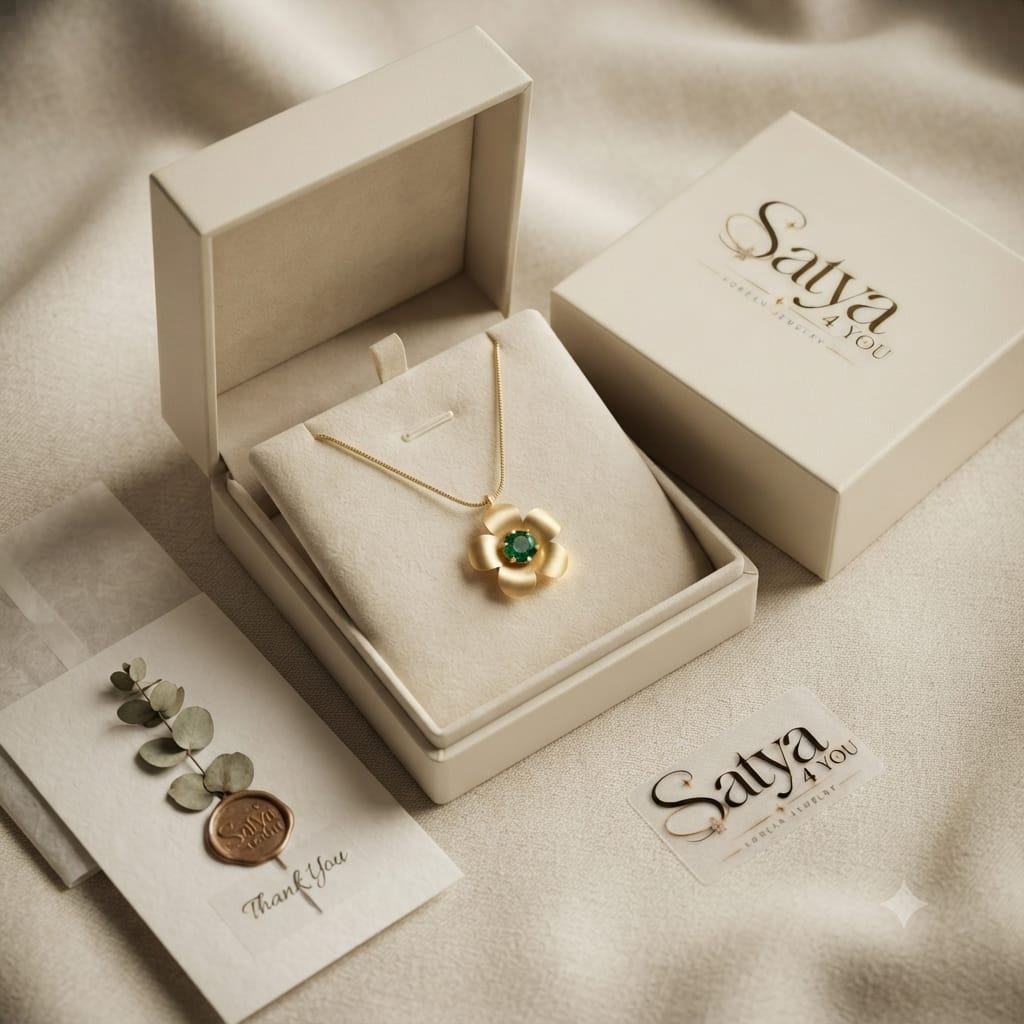 Green Floral Pendant