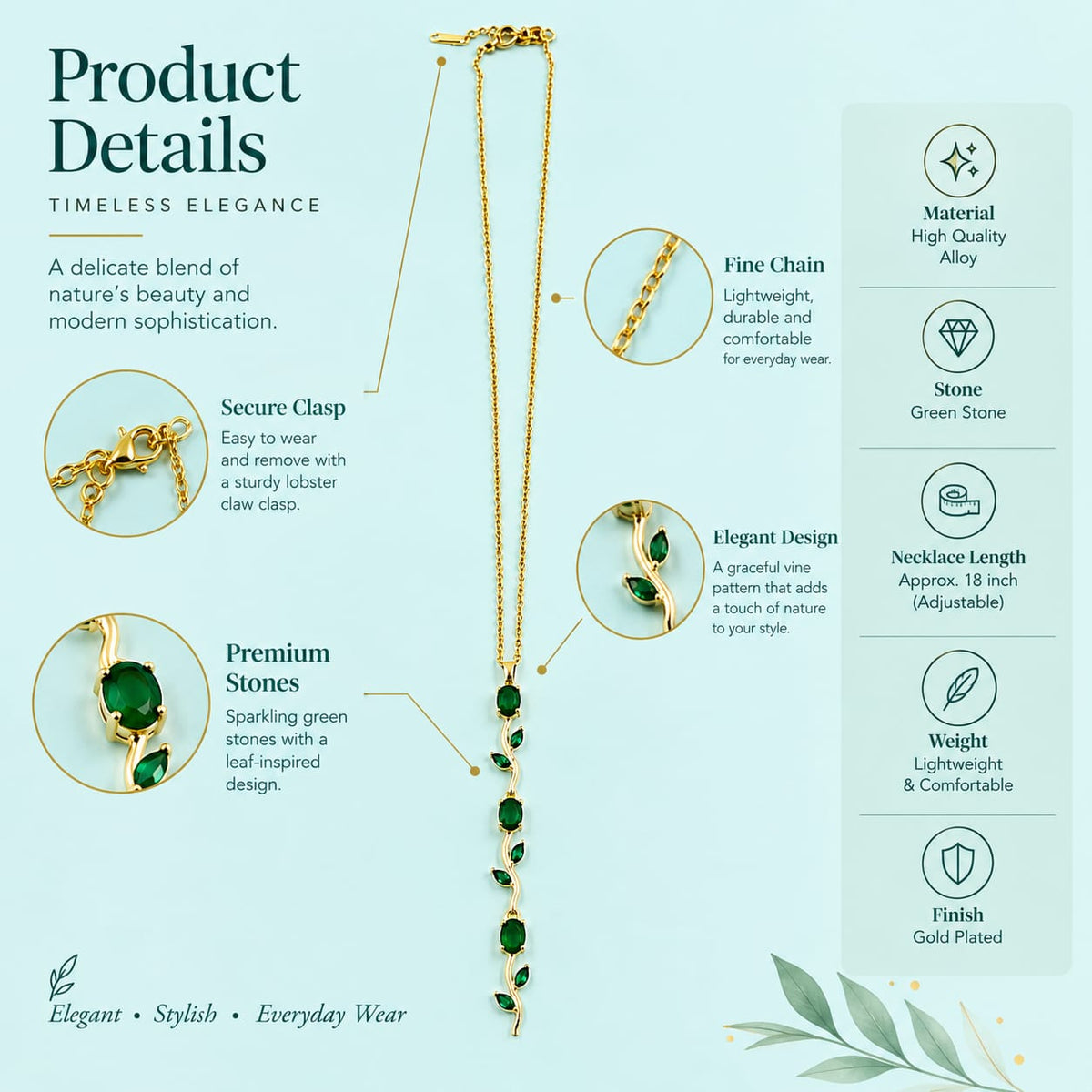 Emerald Vine Necklace