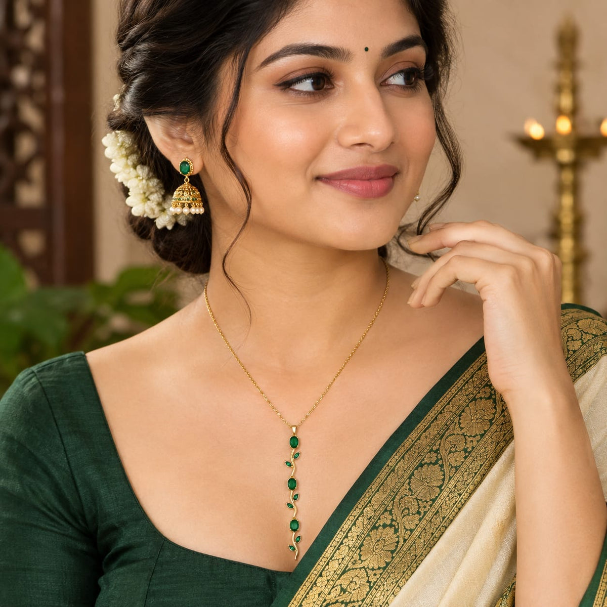 Emerald Vine Necklace