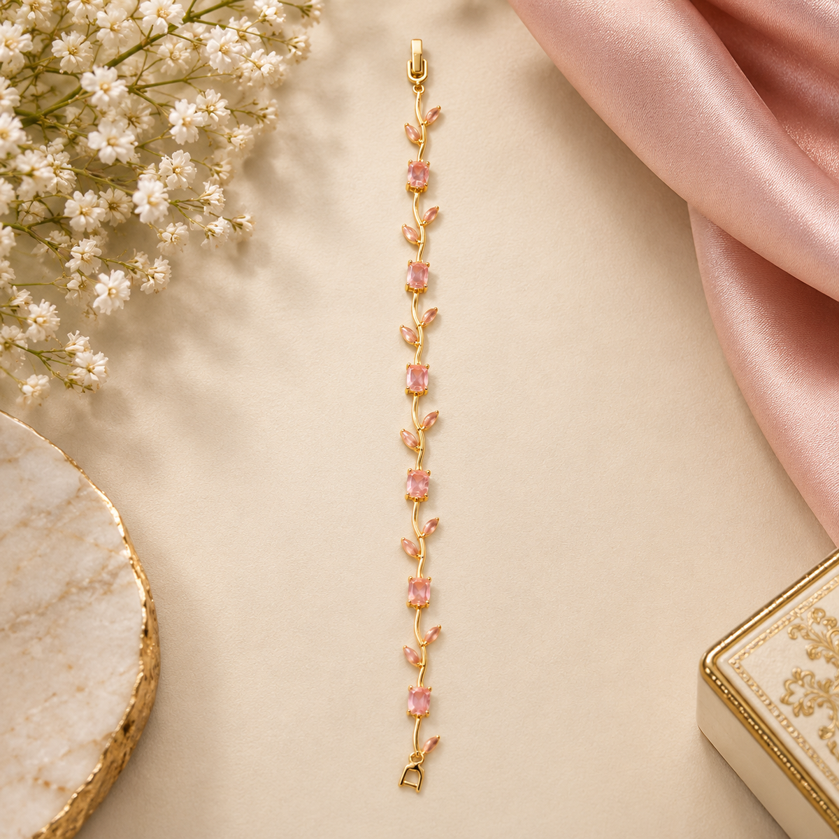 Pink Vine Bracelet