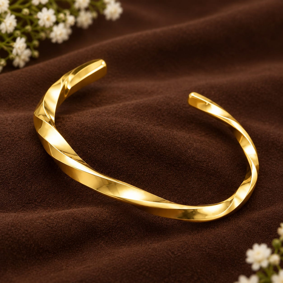 Gold Twist Bangle