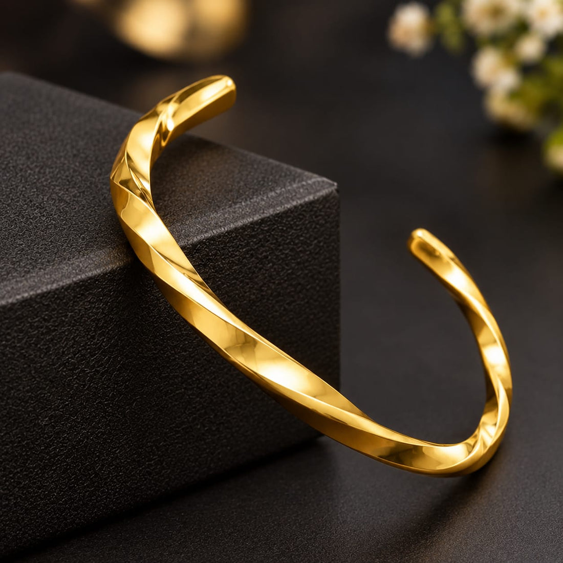 Gold Twist Bangle