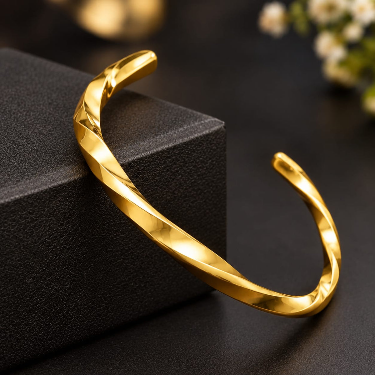 Gold Twist Bangle