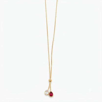 Red Teardrop Necklace