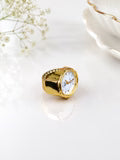 Elegant Gold Watch Ring