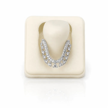Elegant Silver Crystal Statement Ring